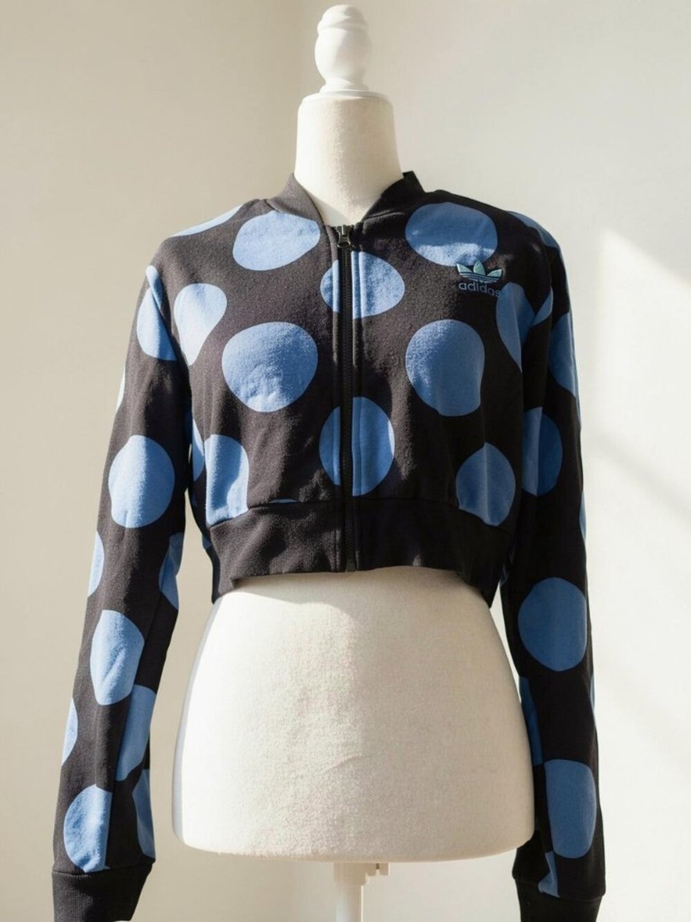Adidas x Pharrell Williams blue polka dot track jacket Size M